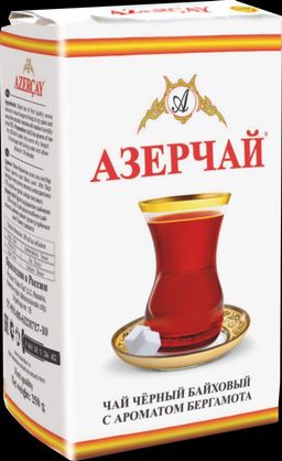 Azercay. Черный с бергамотом 250 гр. мягкая упаковка