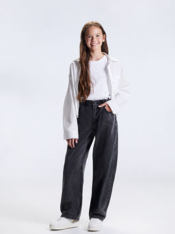 Barrel Fit K?z ?ocuk Jean Pantolon