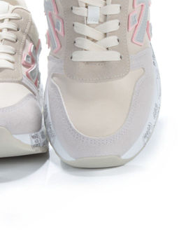 05-6026-203 BEIGE/GRAY Кроссовки женские (искусственные материалы) - No name фото 14