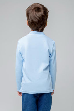 К 302109-1/небесный джемпер-поло дет - Crockid фото 4