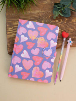 Блокнот (B6) "Love pattern", blue (18.5*13)