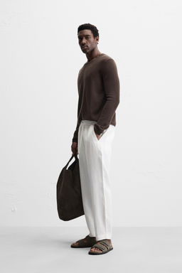 100% LINEN TROUSERS - Zara фото 4