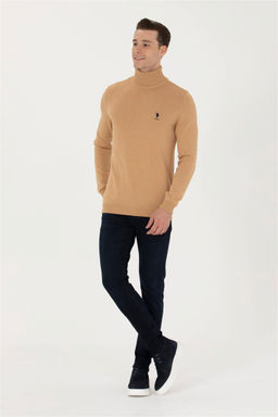 U. S. Polo Assn Мужской базовый свитер песочного меланжа - U.s. polo assn фото 11