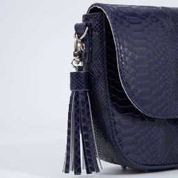 Сумка женская TEXTURA, мессенджер, маленький размер, цвет синий  фото 4