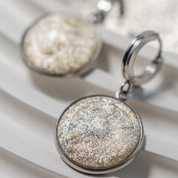 Серьги из муранского стекла LEMON GOLD LS3548