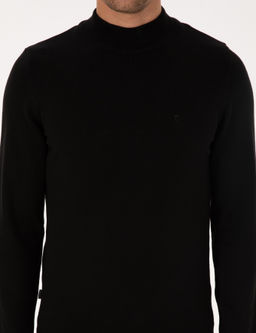 Siyah Slim Fit Yar_m Bal_k__ Yaka Basic Triko Kazak - Pierre cardin фото 6