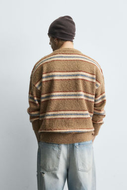 BRUSHED JACQUARD STRIPED JUMPER - Zara фото 5