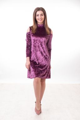 Платье Бархат бордо