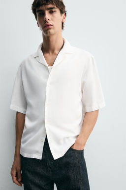 CAMISA FLUIDA BOXY FIT / Blanco roto - Zara фото 6