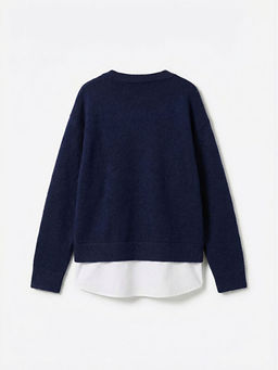 G?mlek Yaka K?z ?ocuk Triko Kazak