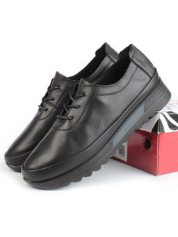 03-5310 BLACK Полуботинки женские (натуральная кожа)