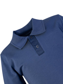 Футболка поло детская джинс 659 (128, 64)