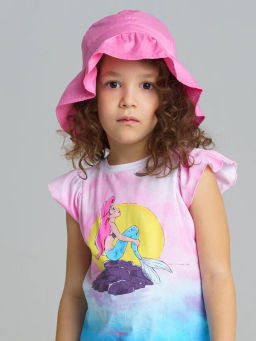 PlayToday / Панама текстильная для девочек  фото 3