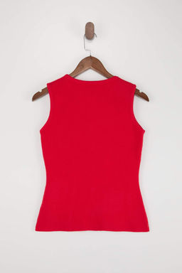 K?rm?z? Dugme Detayl? Yelek TWOSS25YE00043