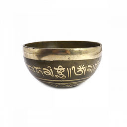 Чаша поющая ШРИ ЯНТРА ручная ковка 9 металлов вес от 300 до 500г d-12см h-6см ХРУПКОЕ - Сандаловый дом фото 2