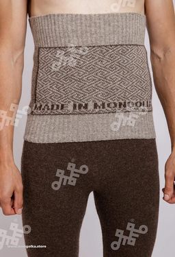 Пояс вязаный из 100% монгольской шерсти (арт. 03116) - Тод оймс ххк фото 5