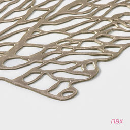 Набор салфеток сервировочных на стол Доляна Кораллы, 4839 см, 4 шт, цвет золотой  фото 3