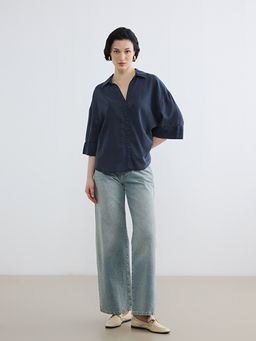 Oversize Kad?n Jean G?mlek