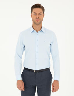A__k Mavi Slim Fit Arm_rl_ Uzun Kollu G_mlek