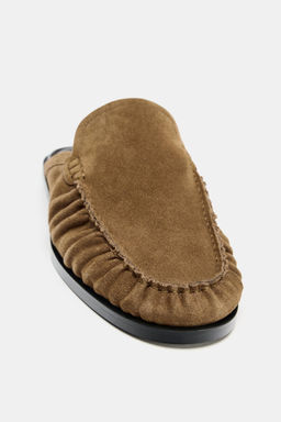 SPLIT SUEDE MULE LOAFERS - Zara фото 11