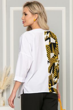 Блуза Тайна линии (горчица) Б5020 - Lt collection фото 2