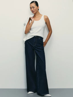 Вязаный топ из хлопка с пайетками / Zarina фото 7