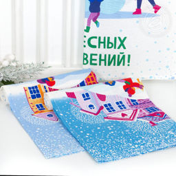 Набор полотенец из рогожки Зимние каникулы 45*60/2 шт. - 45*60 Полотенца из рогожки - Арт дизайн фото 8