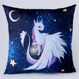 Подушка квадратная Лунный дракон - Mni mnu фото 2