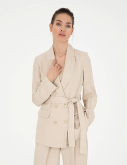 Kum Keten Kar___ml_ Regular Fit Ceket