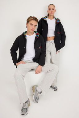 Gri Olimpiyat Logo Bask?l? Bagc?kl? Unisex Orme Esofman Alt? TWOAW26EA00011 - Trendyolmilla фото 2