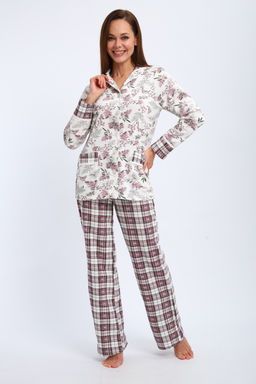 Пижама женская из футера Салли укроп