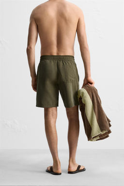 BASIC LONG SWIMMING TRUNKS - Zara фото 4