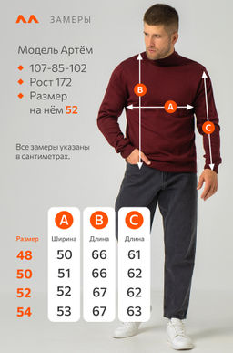 Мужской свитер с воротом-стойкой Happyfox - Happy fox фото 10