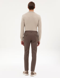Vizon Beli Lastikli Kordonlu Klasik Jogger Pantolon