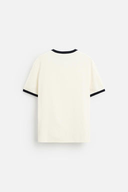 BASIC CONTRAST RIB T-SHIRT - Zara фото 15