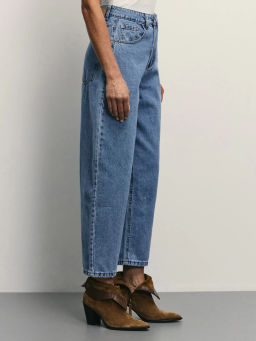 Джинсы barrel с высокой посадкой / Zarina  фото 3