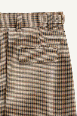 LIMITED EDITION CHECK WOOL SUIT TROUSERS - Zara фото 8