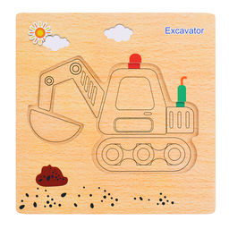 Пазл-вкладыш Экскаватор - Щепочка фото 2