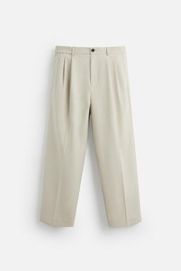 WIDE FIT PLEATED TROUSERS - Zara фото 7