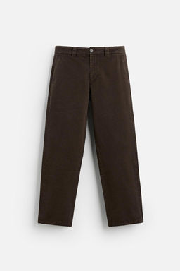 TEXTURED STRAIGHT-LEG TROUSERS - Zara фото 6