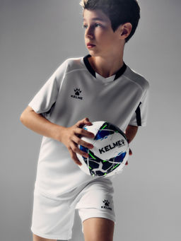Детская футбольная форма KELME Football Suit (White/Black)