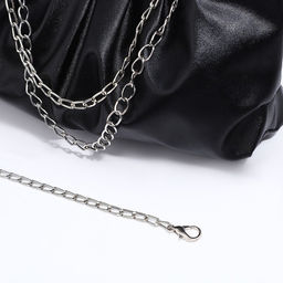 Сумка-багет на молнии, цвет чёрный - Simaland фото 6