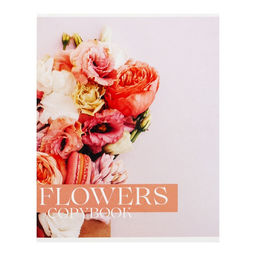 Тетрадь 48 листов в клетку Calligrata Флористика, обложка мелованный картон, блок №2, белизна 75% (серые листы), МИКС  фото 9