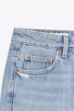 TRF MID-RISE DENIM BERMUDA SHORTS - Zara фото 10