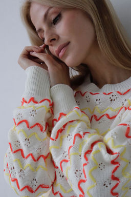 10237 Джемпер белый с декором - Martichelli фото 22