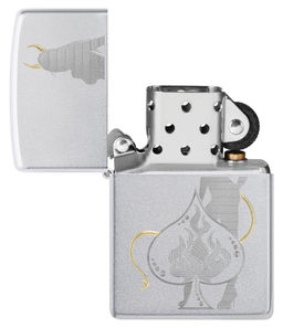 Зажигалка ZIPPO Дьявольский туз пик | Devilish Ace 48658  фото 4