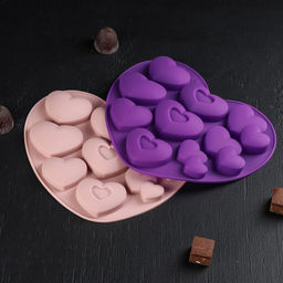 Форма для шоколада Лямур, силикон, 20.5?19?2 см, 9 ячеек, МИКС