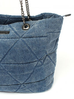 Сумка женская текстиль DJ-7050-2-BLUE JEAN 1отдел, синий SALE 261486 - Bobo фото 4