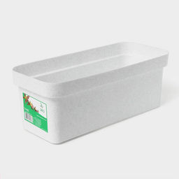 Цена за 2 шт. Ящик балконный для цветов «Эко», 8 л, 40×17×16 см, пластиковый, цвет светлый гранит