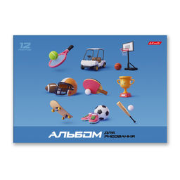 Светоч 12АЛСК4_1_3_9 Альбом для рисования 100 г/м2 A4 29 х 20.5 см на скобе 12 л. 10 шт. 000689 Заряд бодрости